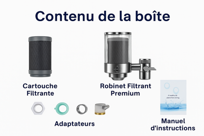 Robinet Filtrant standard - Aquaris® - Enlève 99% du chlore et des contaminants !